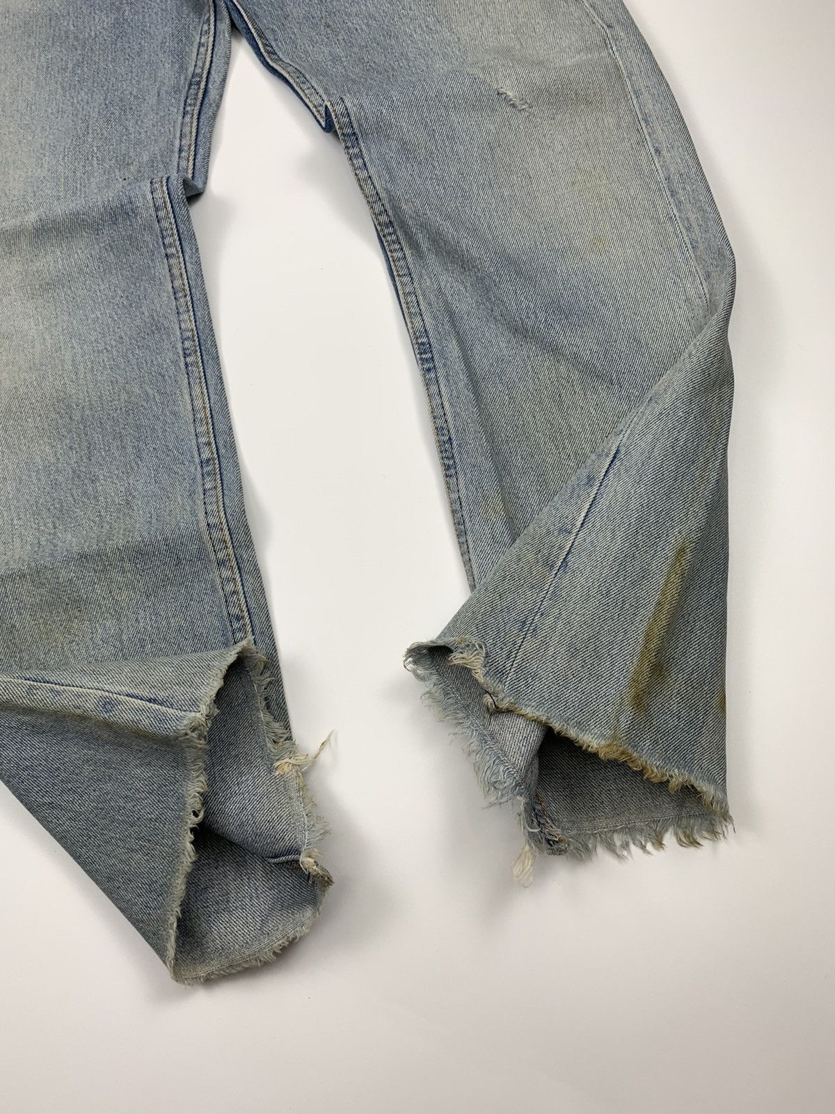 Levi's Vintage Clothing × Vintage Vintage levis Strauss co 555 Button Sunfaded Denim Size US 28 / EU 44 - 4 Thumbnail