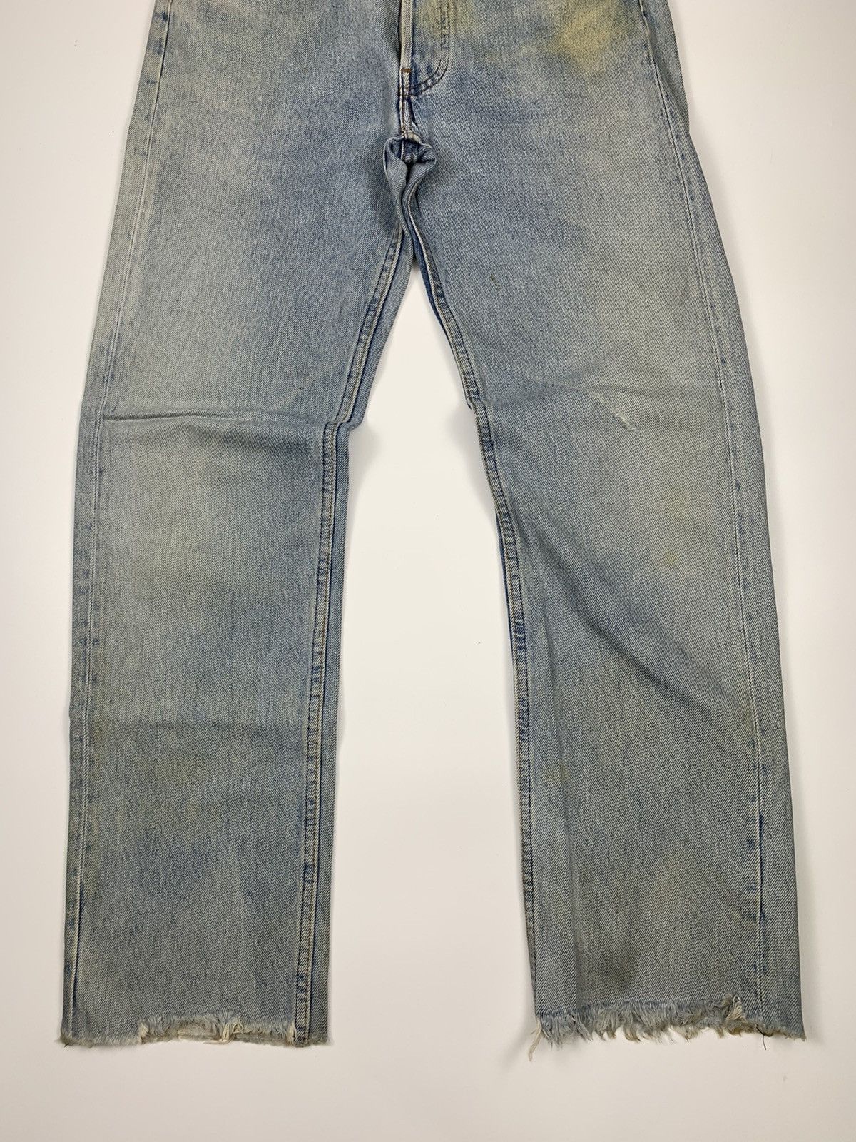 Levi's Vintage Clothing × Vintage Vintage levis Strauss co 555 Button Sunfaded Denim Size US 28 / EU 44 - 3 Thumbnail