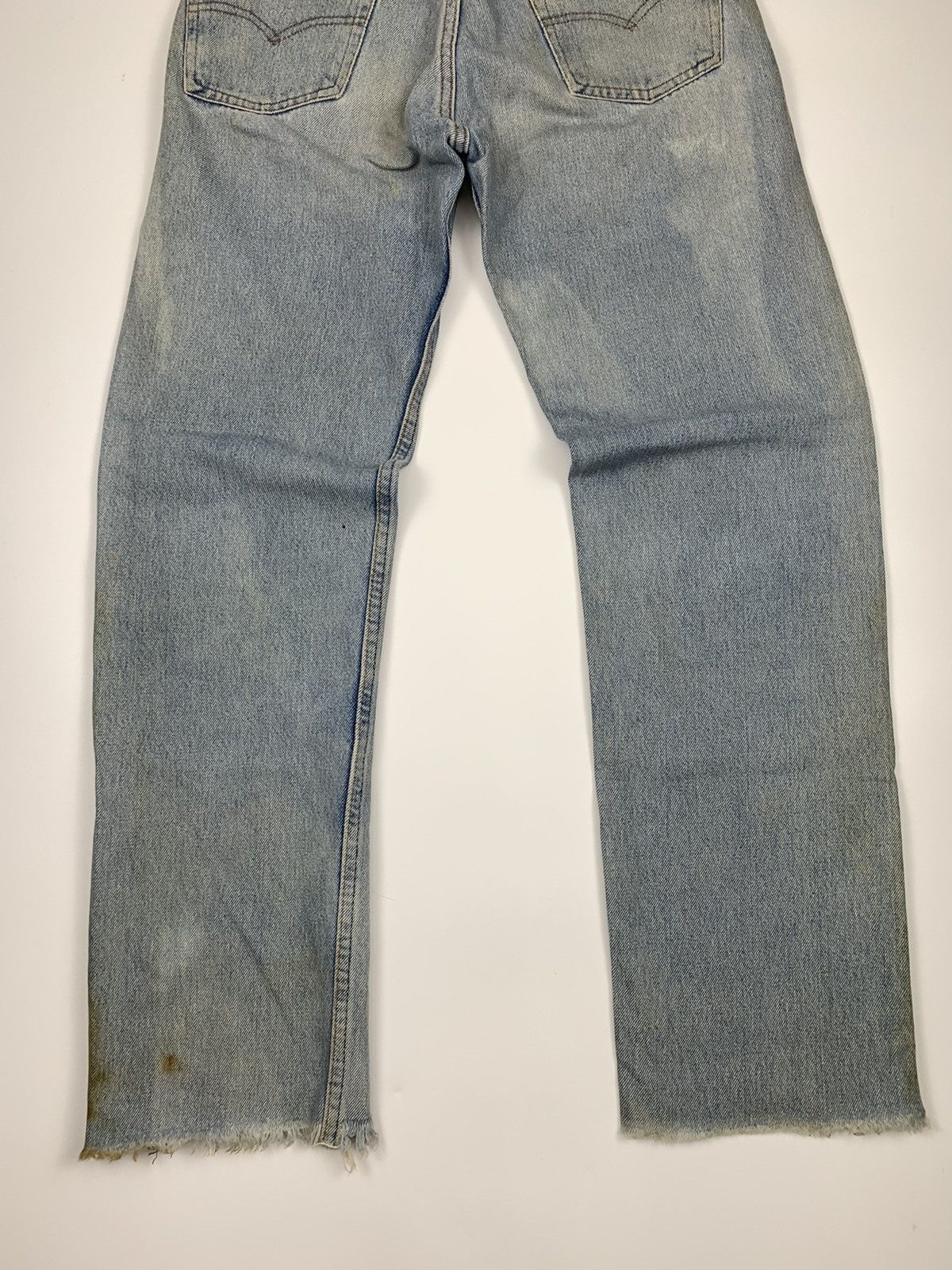 Levi's Vintage Clothing × Vintage Vintage levis Strauss co 555 Button Sunfaded Denim Size US 28 / EU 44 - 13 Thumbnail