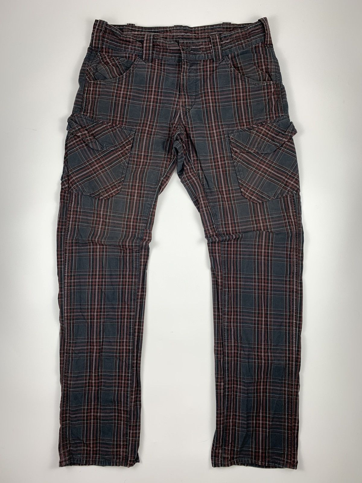 If Six Was Nine Denomination Checkerboard Cargo Pant Size US 33 - 1 Thumbnail