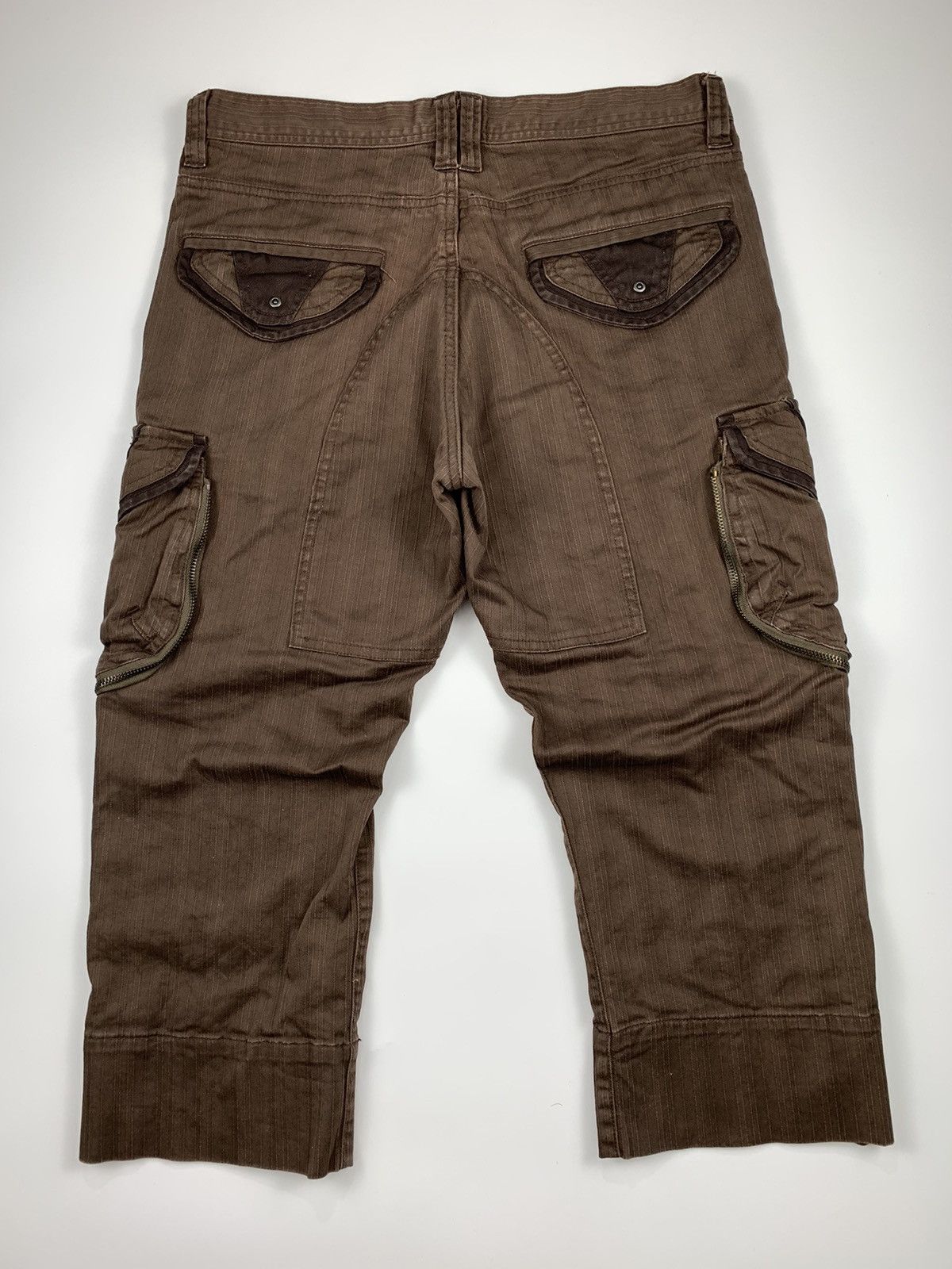 If Six Was Nine 31040 Eye Face Cargo Short Trousers Size US 31 - 1 Thumbnail