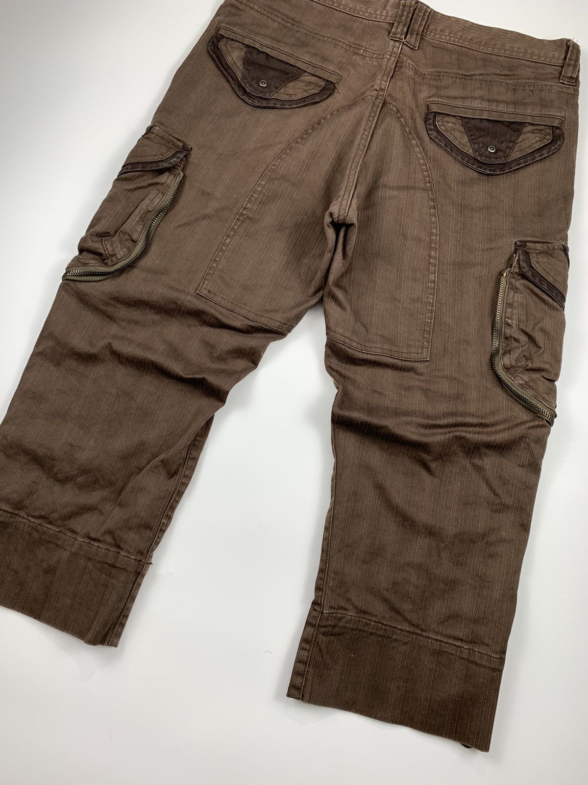 If Six Was Nine 31040 Eye Face Cargo Short Trousers Size US 31 - 12 Thumbnail