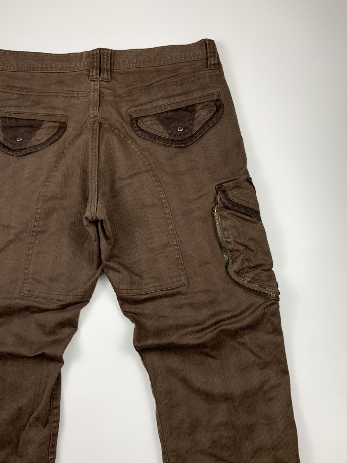 If Six Was Nine 31040 Eye Face Cargo Short Trousers Size US 31 - 11 Thumbnail