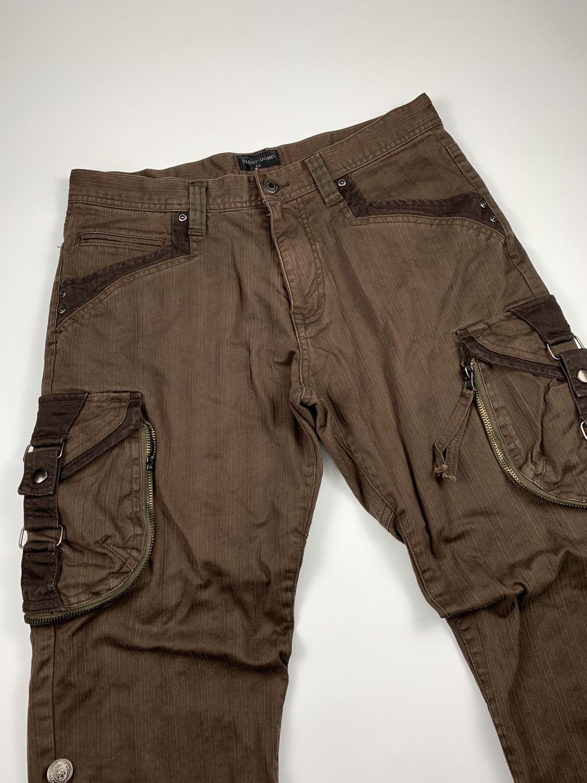 If Six Was Nine 31040 Eye Face Cargo Short Trousers Size US 31 - 5 Thumbnail