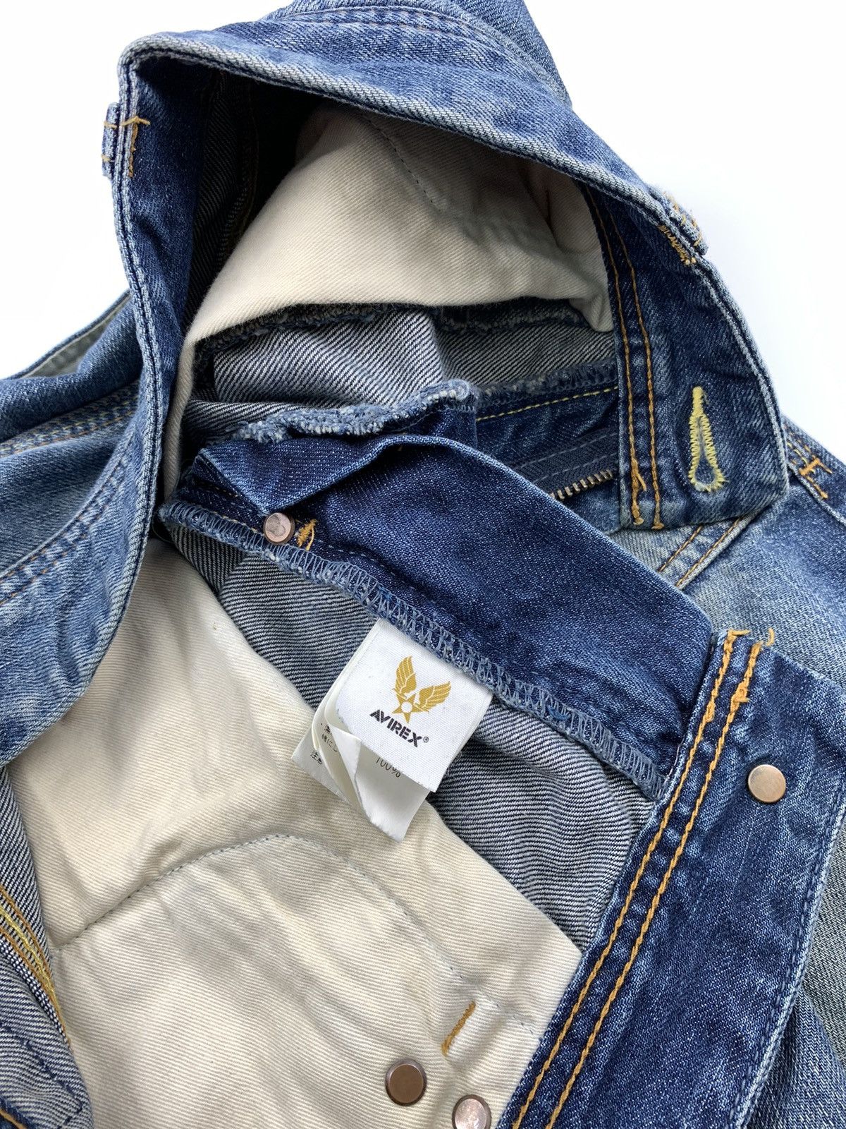 Avirex Avirex Denim Patch Blue Cargo Pant Size US 30 / EU 46 - 9 Thumbnail