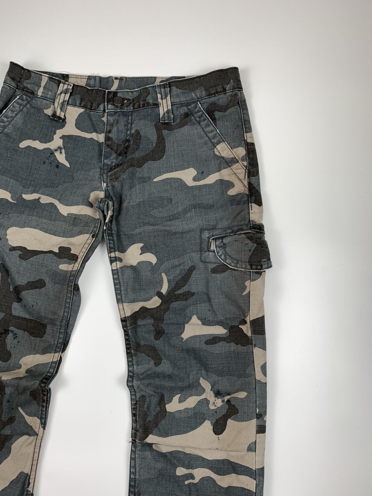 Japanese Brand × Le Grande Bleu (L.G.B.) Grandiosevnc Camo Splattered Ripstop Cargo Trouser Size US 28 / EU 44 - 3 Thumbnail