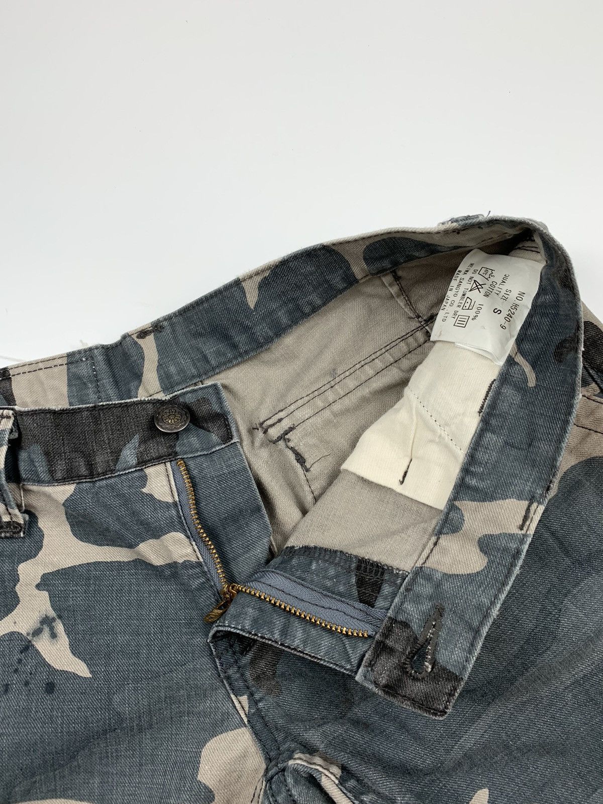 Japanese Brand × Le Grande Bleu (L.G.B.) Grandiosevnc Camo Splattered Ripstop Cargo Trouser Size US 28 / EU 44 - 7 Thumbnail
