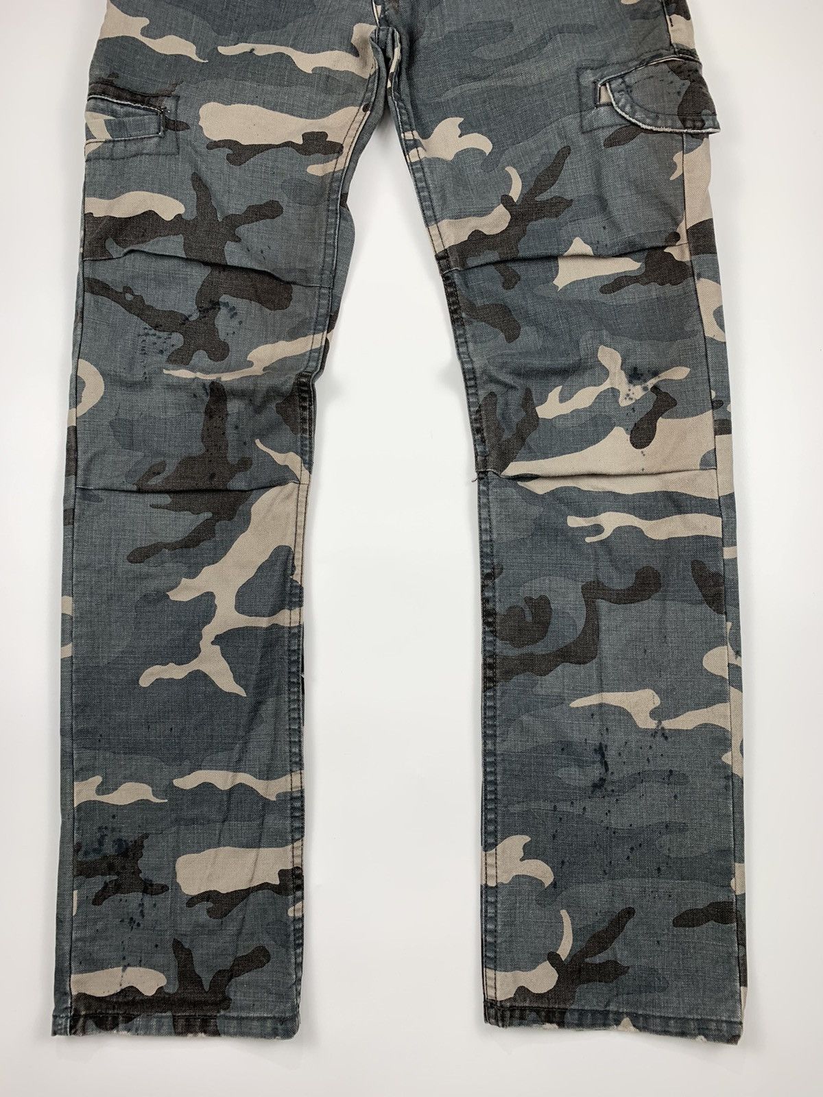 Japanese Brand × Le Grande Bleu (L.G.B.) Grandiosevnc Camo Splattered Ripstop Cargo Trouser Size US 28 / EU 44 - 4 Thumbnail