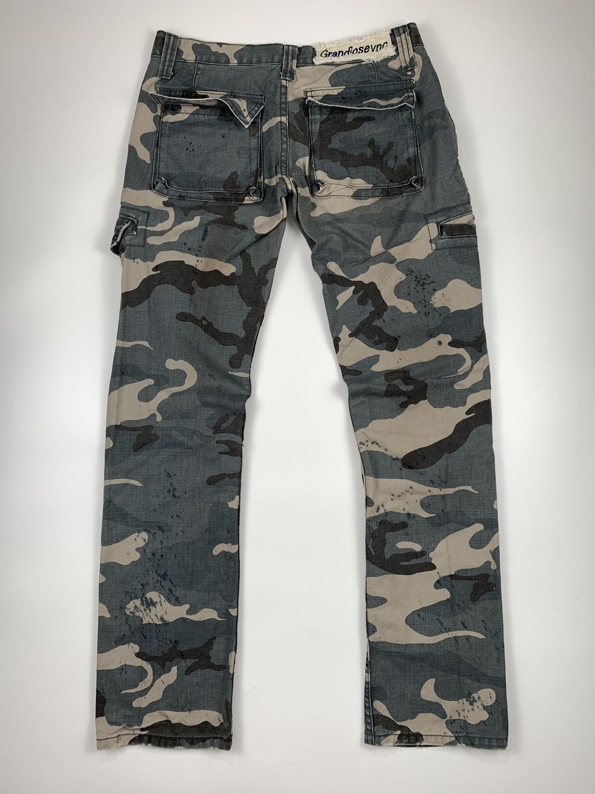 Japanese Brand × Le Grande Bleu (L.G.B.) Grandiosevnc Camo Splattered Ripstop Cargo Trouser Size US 28 / EU 44 - 10 Thumbnail