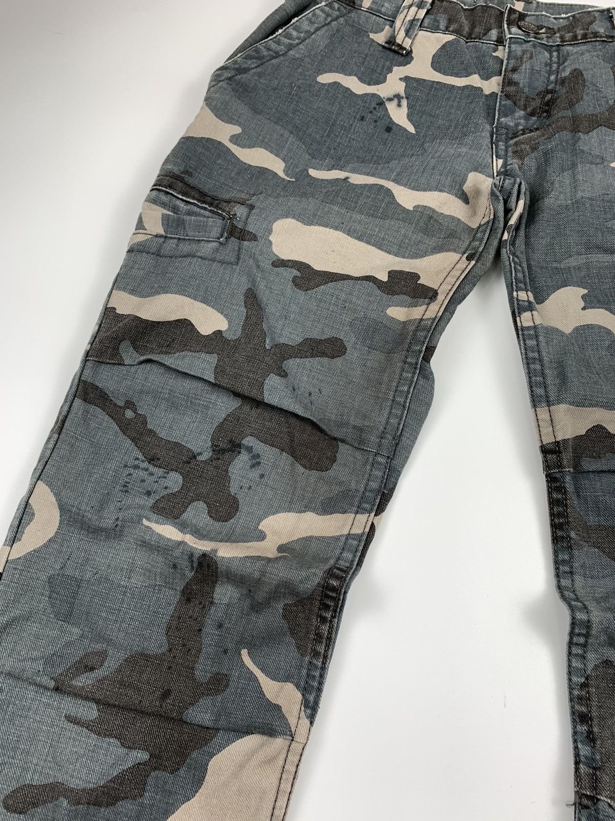 Japanese Brand × Le Grande Bleu (L.G.B.) Grandiosevnc Camo Splattered Ripstop Cargo Trouser Size US 28 / EU 44 - 6 Thumbnail