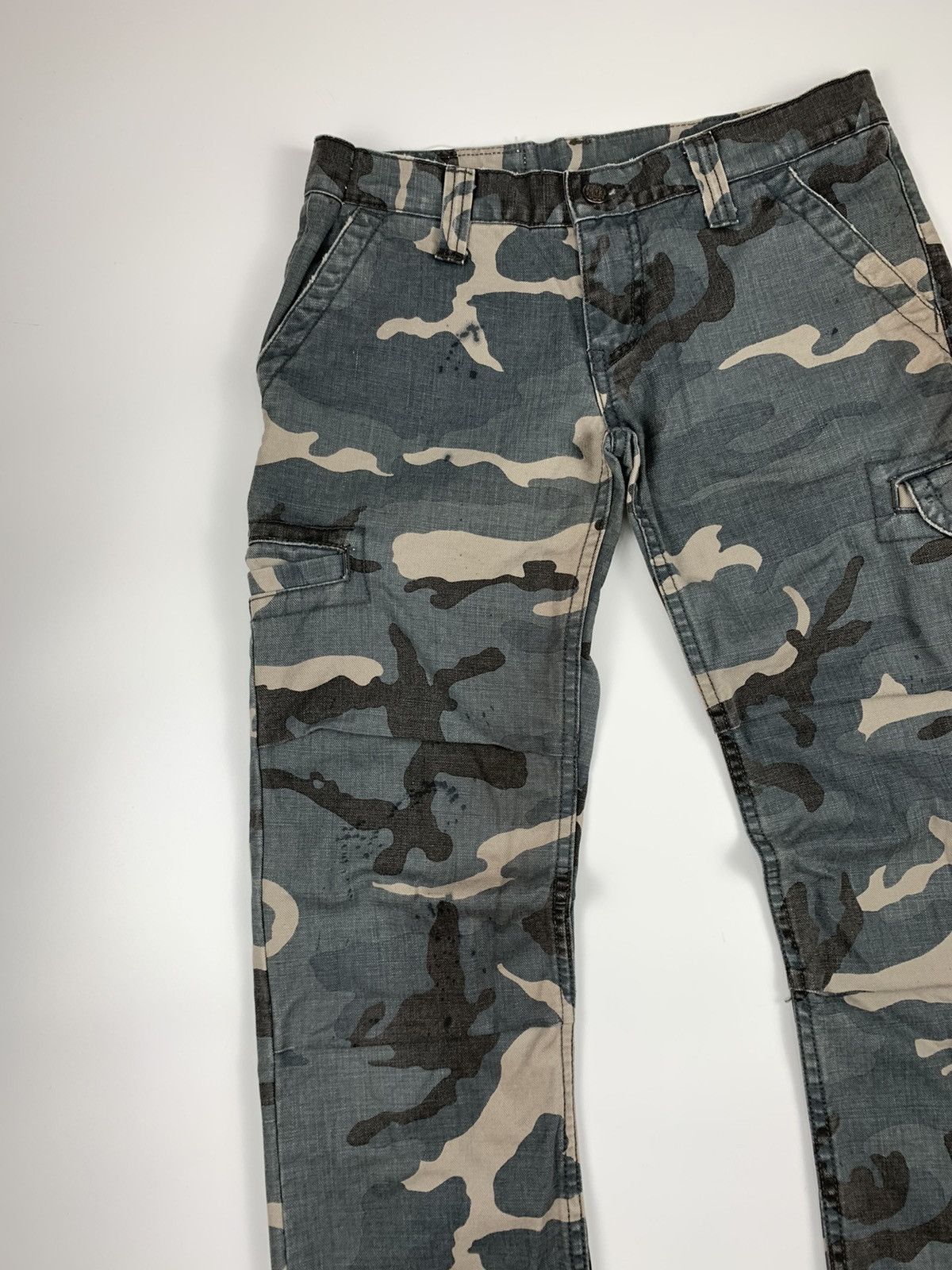 Japanese Brand × Le Grande Bleu (L.G.B.) Grandiosevnc Camo Splattered Ripstop Cargo Trouser Size US 28 / EU 44 - 2 Thumbnail