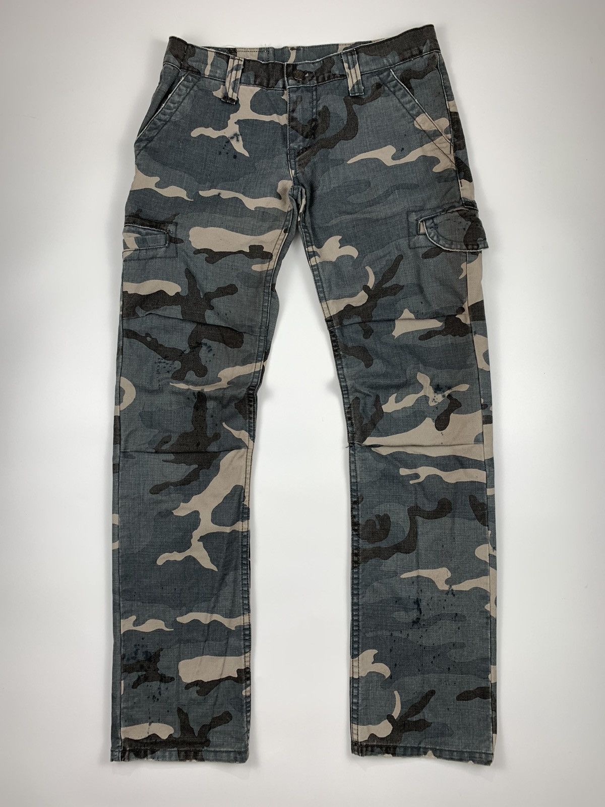 Japanese Brand × Le Grande Bleu (L.G.B.) Grandiosevnc Camo Splattered Ripstop Cargo Trouser Size US 28 / EU 44 - 1 Thumbnail
