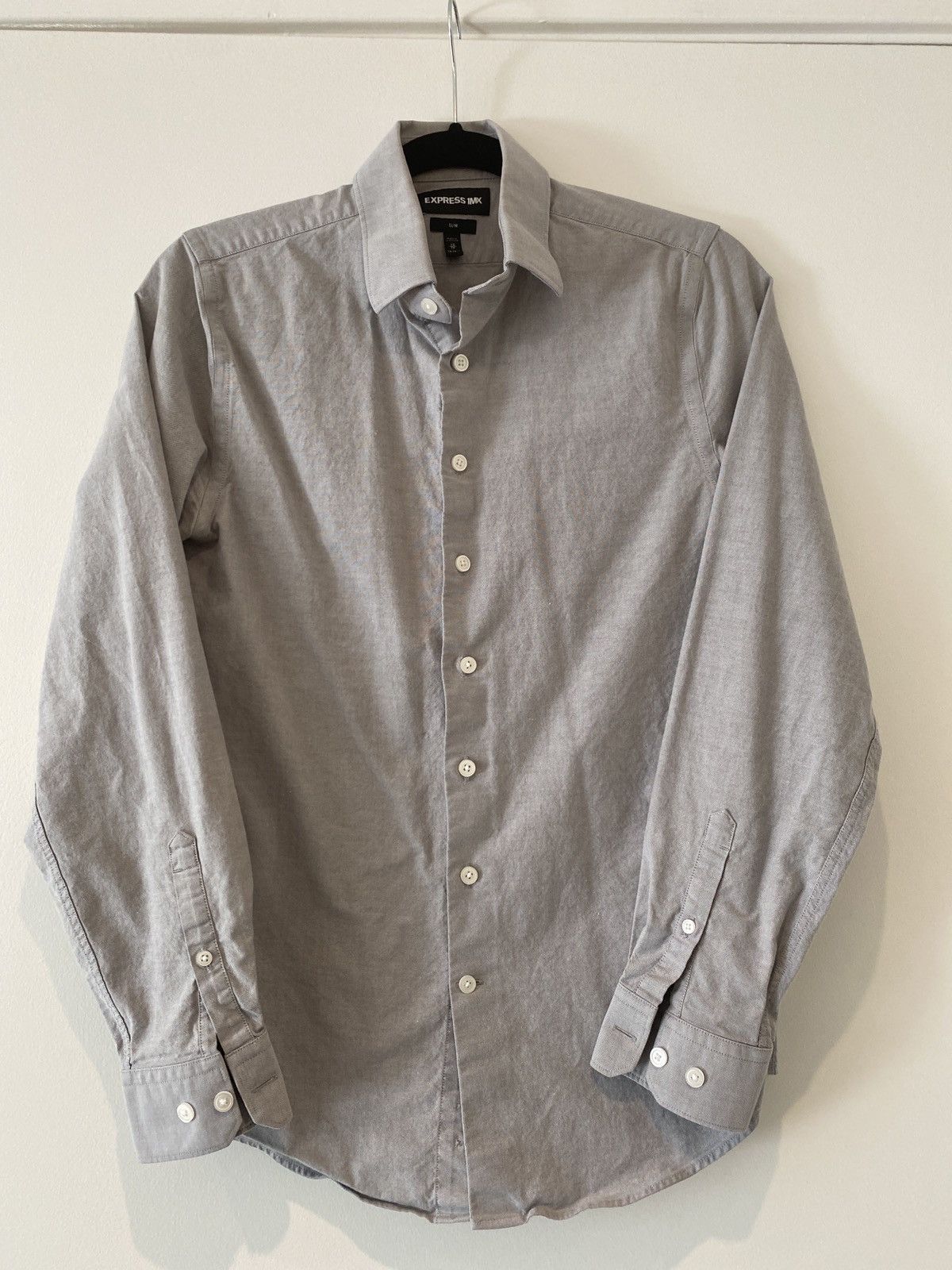 Express Grey Express Button Down Shirt | Grailed