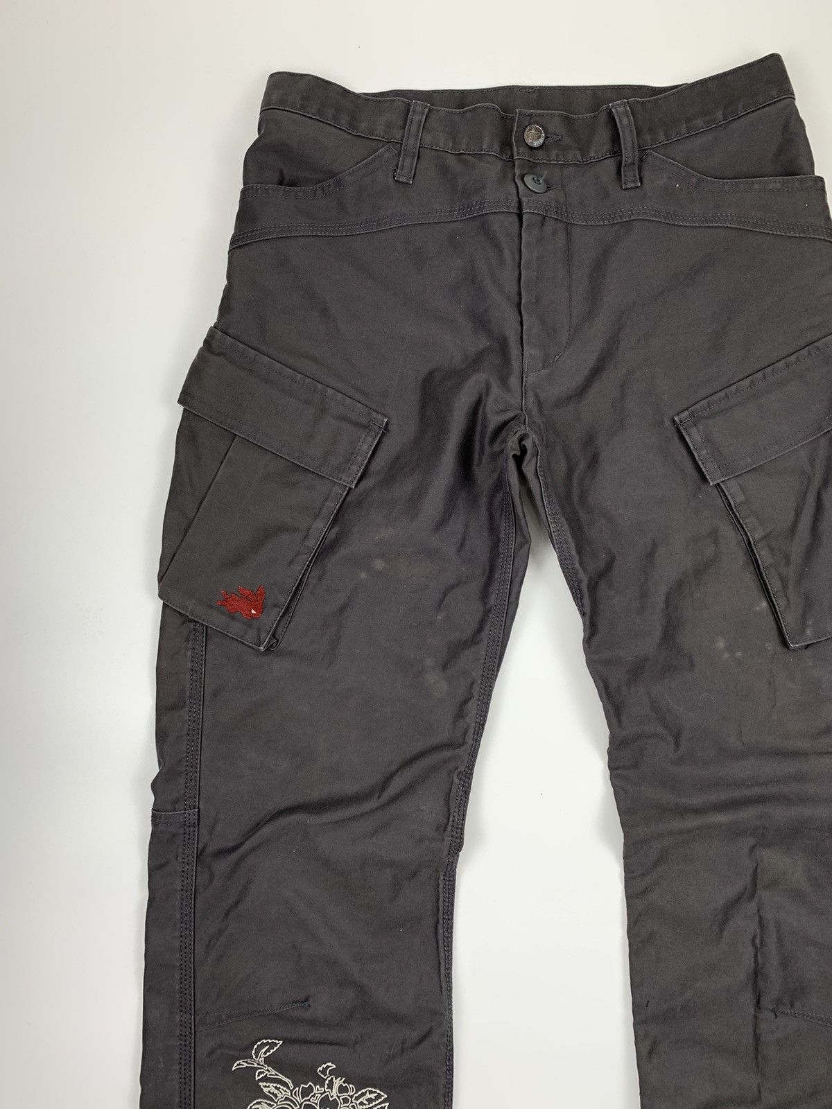 Japanese Brand Chikiriya Floral Printed Cargo pant Size US 31 - 2 Thumbnail