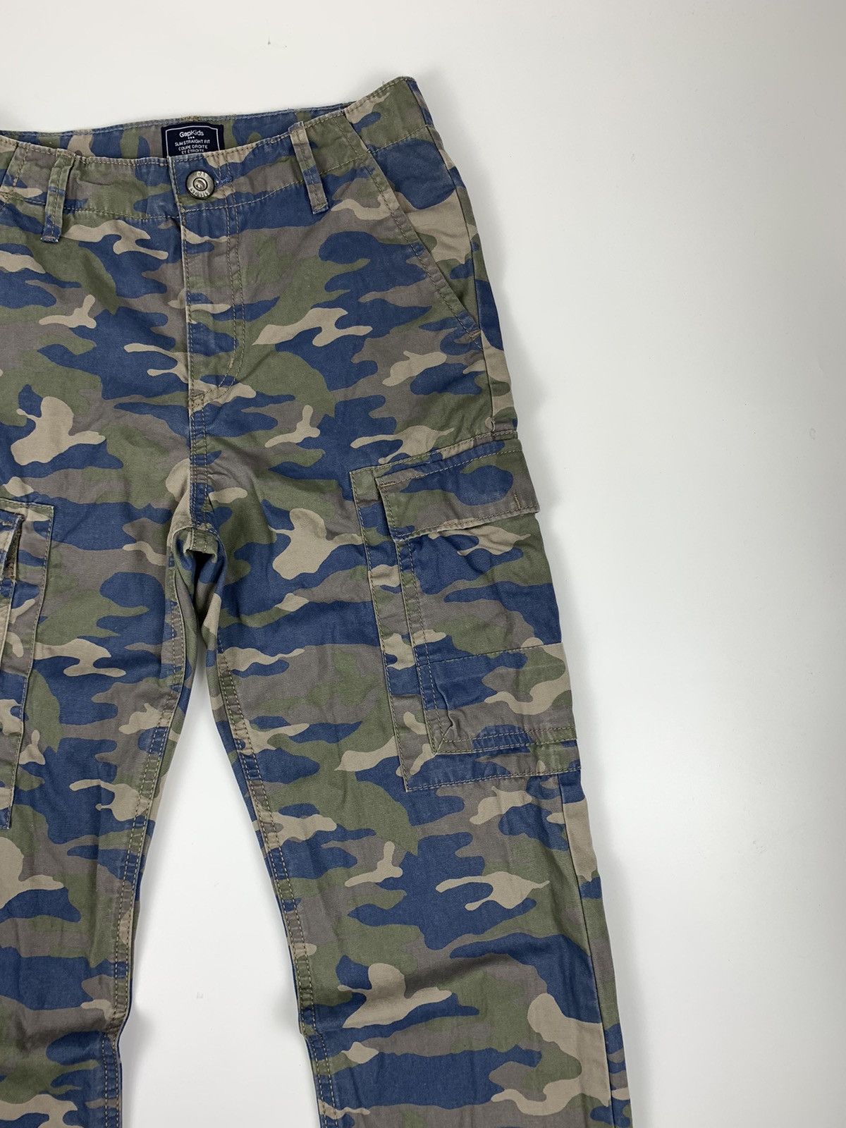 Designer × Gap Gap Kids Blue Camouflage Cargo Pants Size US 26 / EU 42 - 3 Thumbnail
