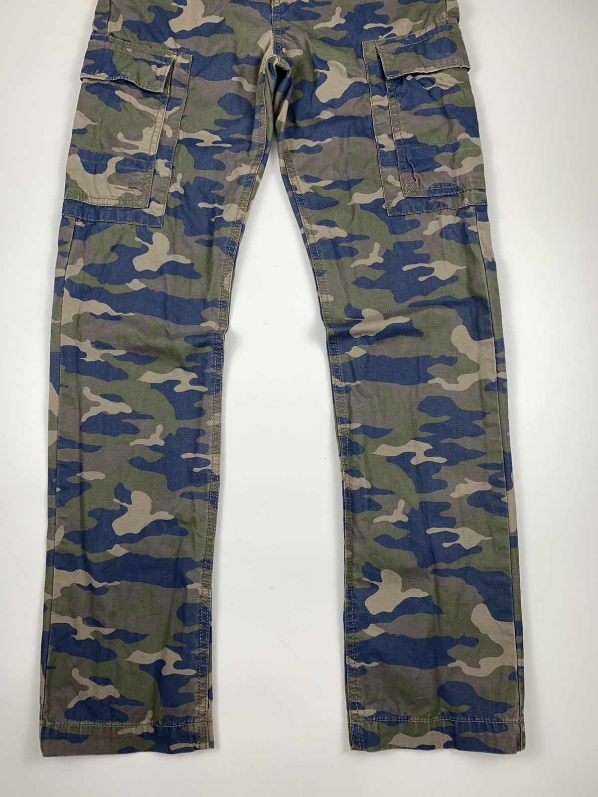 Designer × Gap Gap Kids Blue Camouflage Cargo Pants Size US 26 / EU 42 - 4 Thumbnail