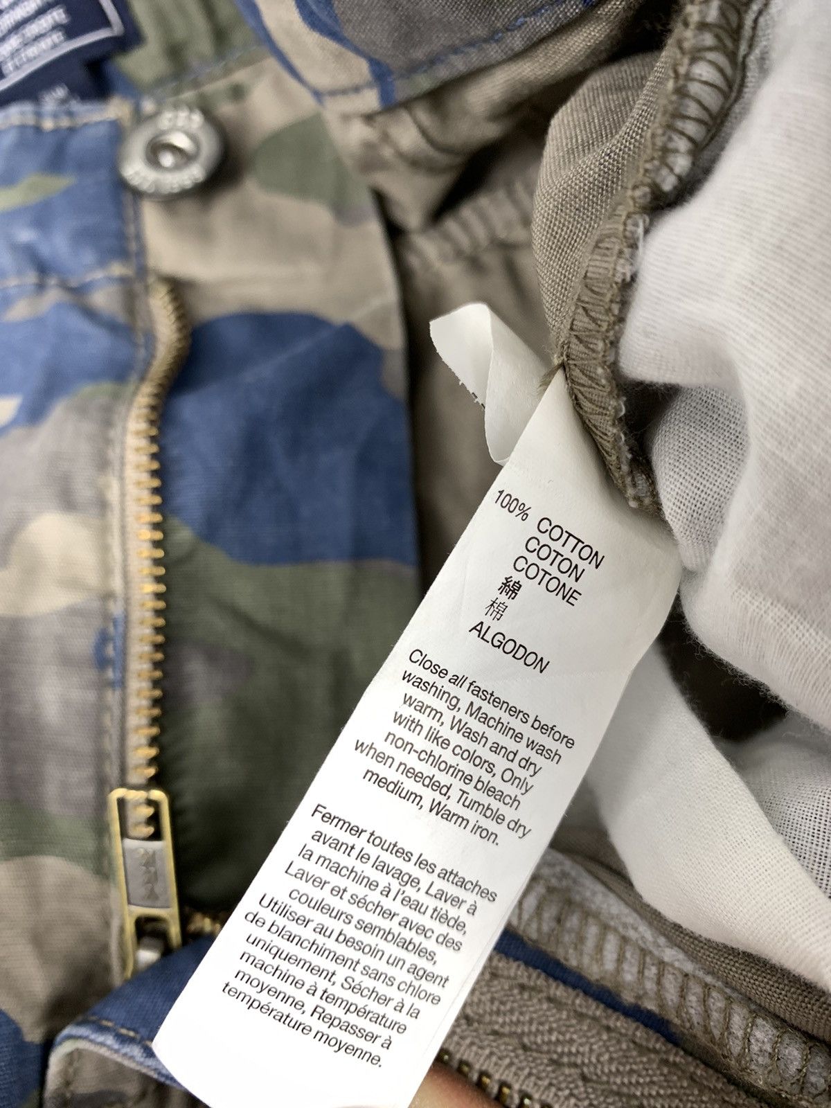 Designer × Gap Gap Kids Blue Camouflage Cargo Pants Size US 26 / EU 42 - 7 Thumbnail