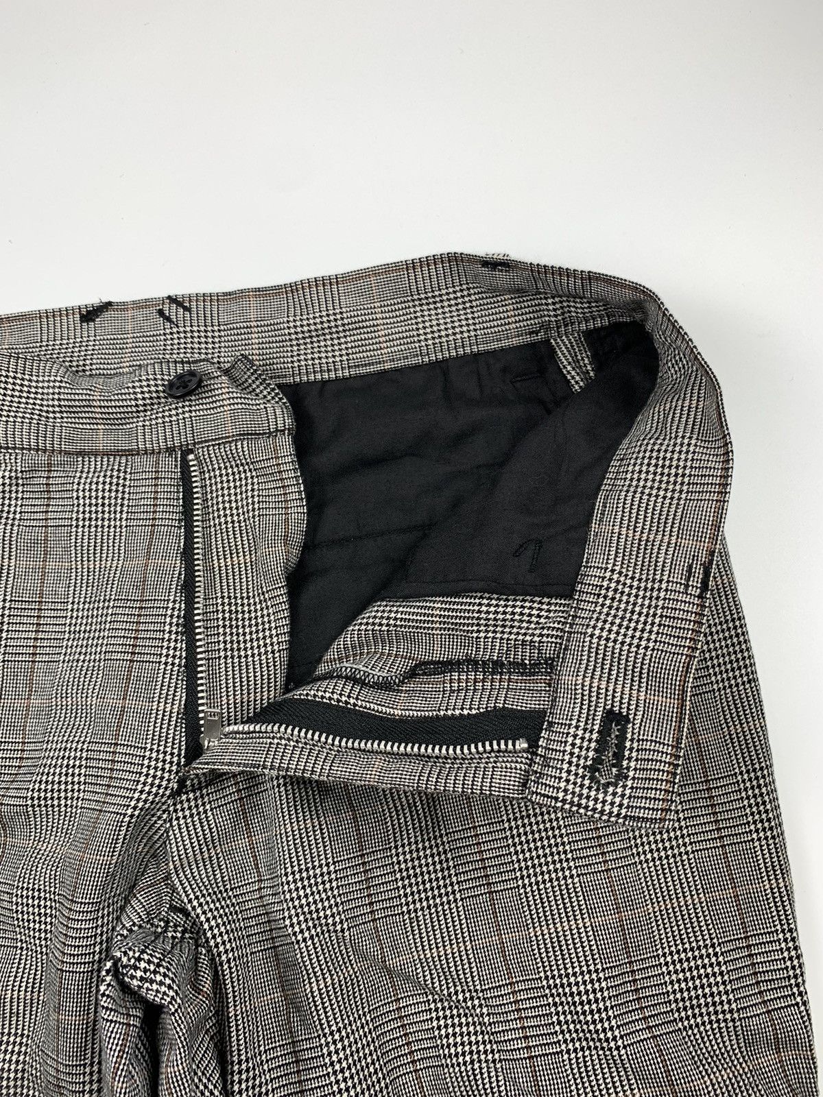 Designer × Japanese Brand Ofuon Grey Checkered Cargo Pant Size US 28 / EU 44 - 5 Thumbnail