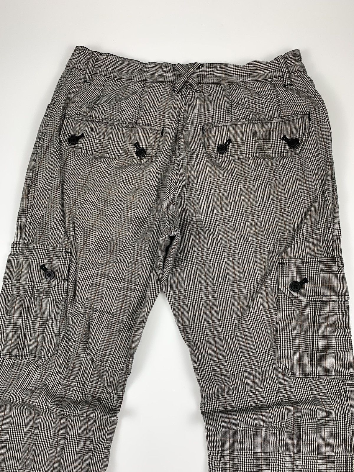 Designer × Japanese Brand Ofuon Grey Checkered Cargo Pant Size US 28 / EU 44 - 11 Thumbnail