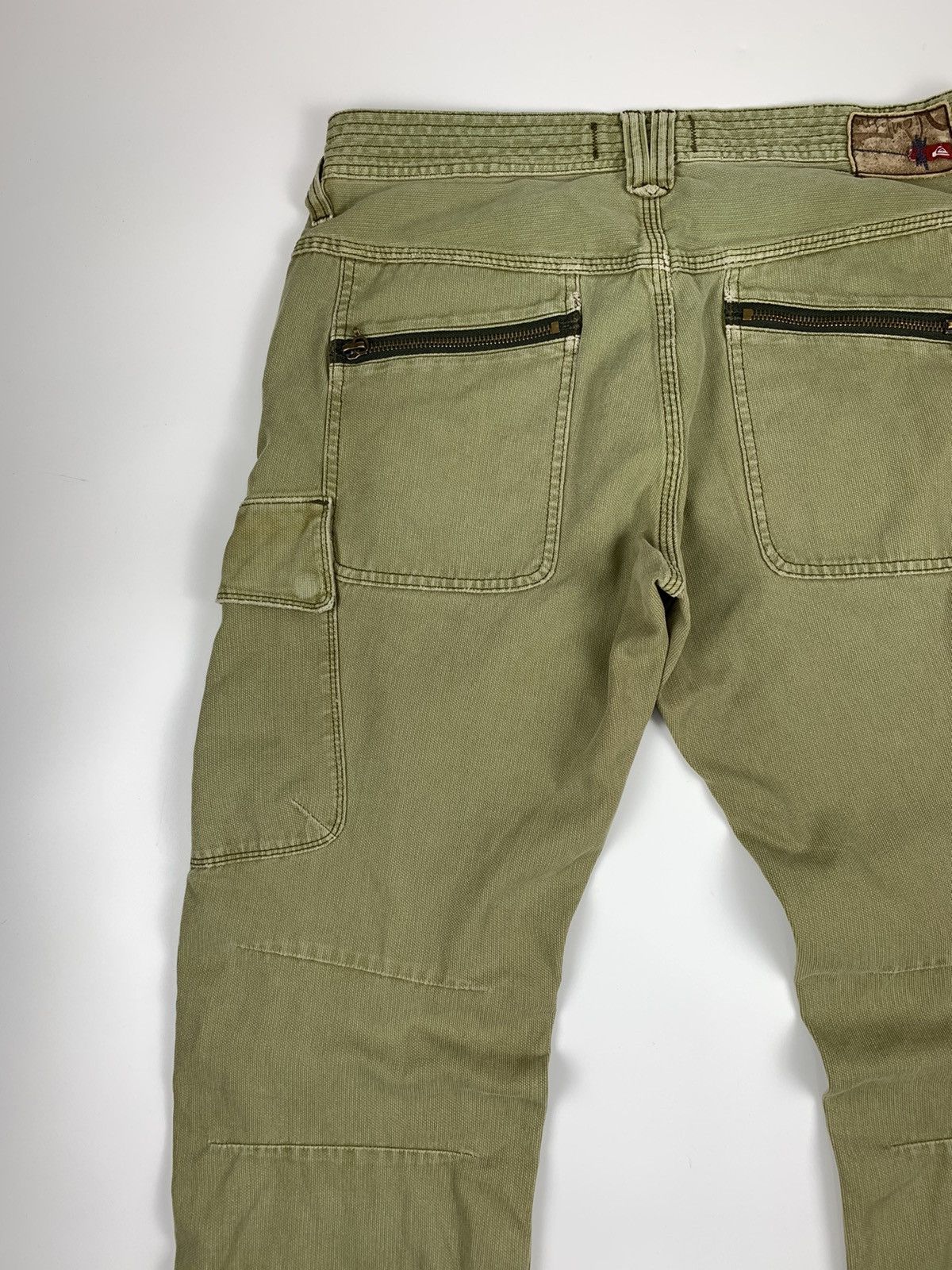 Designer × Quicksilver Quiksilver Quikjean Relaxed Fit Distressed Cargo Trouser Size US 33 - 10 Thumbnail