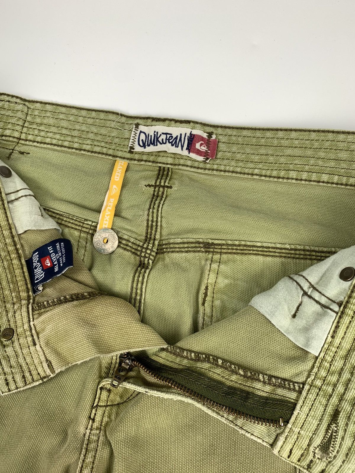 Designer × Quicksilver Quiksilver Quikjean Relaxed Fit Distressed Cargo Trouser Size US 33 - 6 Thumbnail