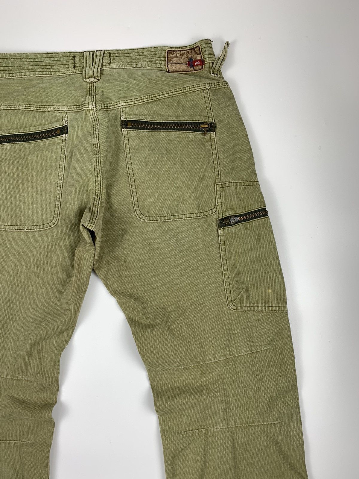 Designer × Quicksilver Quiksilver Quikjean Relaxed Fit Distressed Cargo Trouser Size US 33 - 11 Thumbnail