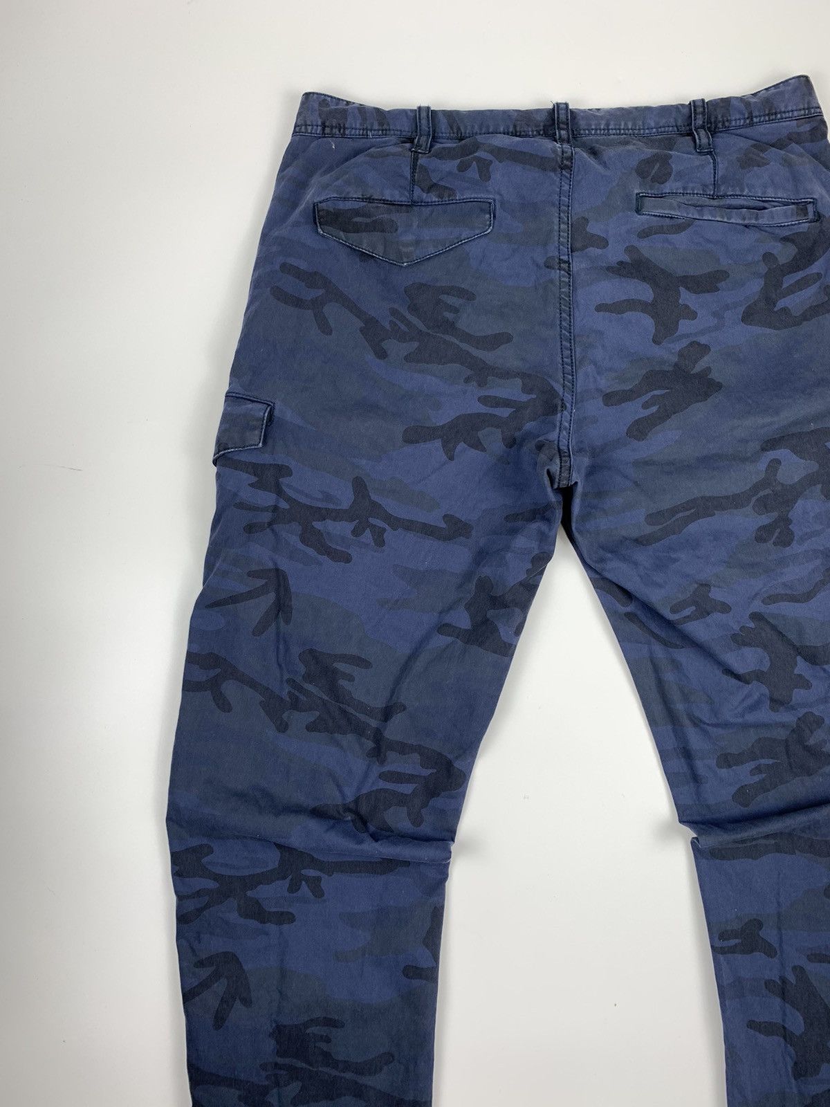 Japanese Brand Pazzo Camouflage Blue Cargo Pant Size US 30 / EU 46 - 10 Thumbnail