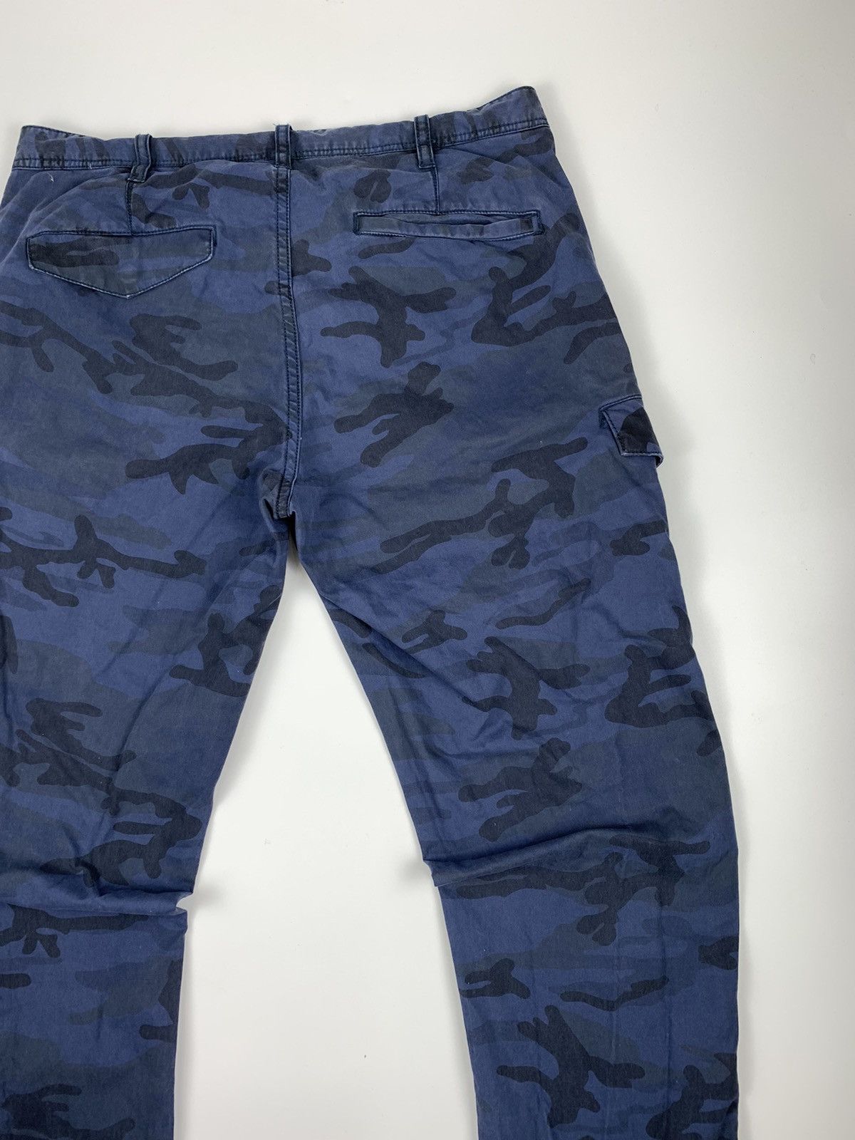 Japanese Brand Pazzo Camouflage Blue Cargo Pant Size US 30 / EU 46 - 11 Thumbnail