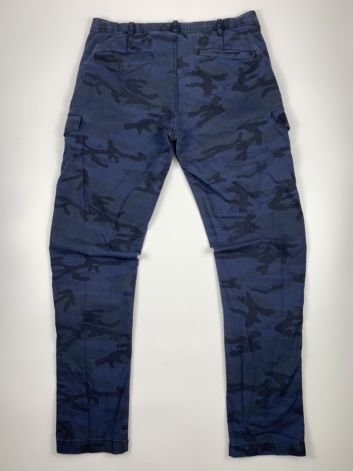Japanese Brand Pazzo Camouflage Blue Cargo Pant Size US 30 / EU 46 - 9 Thumbnail