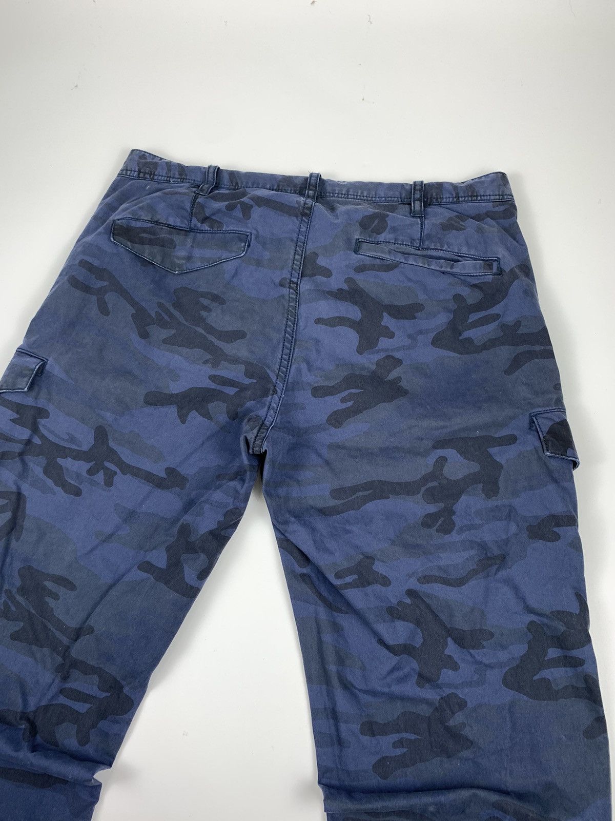 Japanese Brand Pazzo Camouflage Blue Cargo Pant Size US 30 / EU 46 - 13 Thumbnail