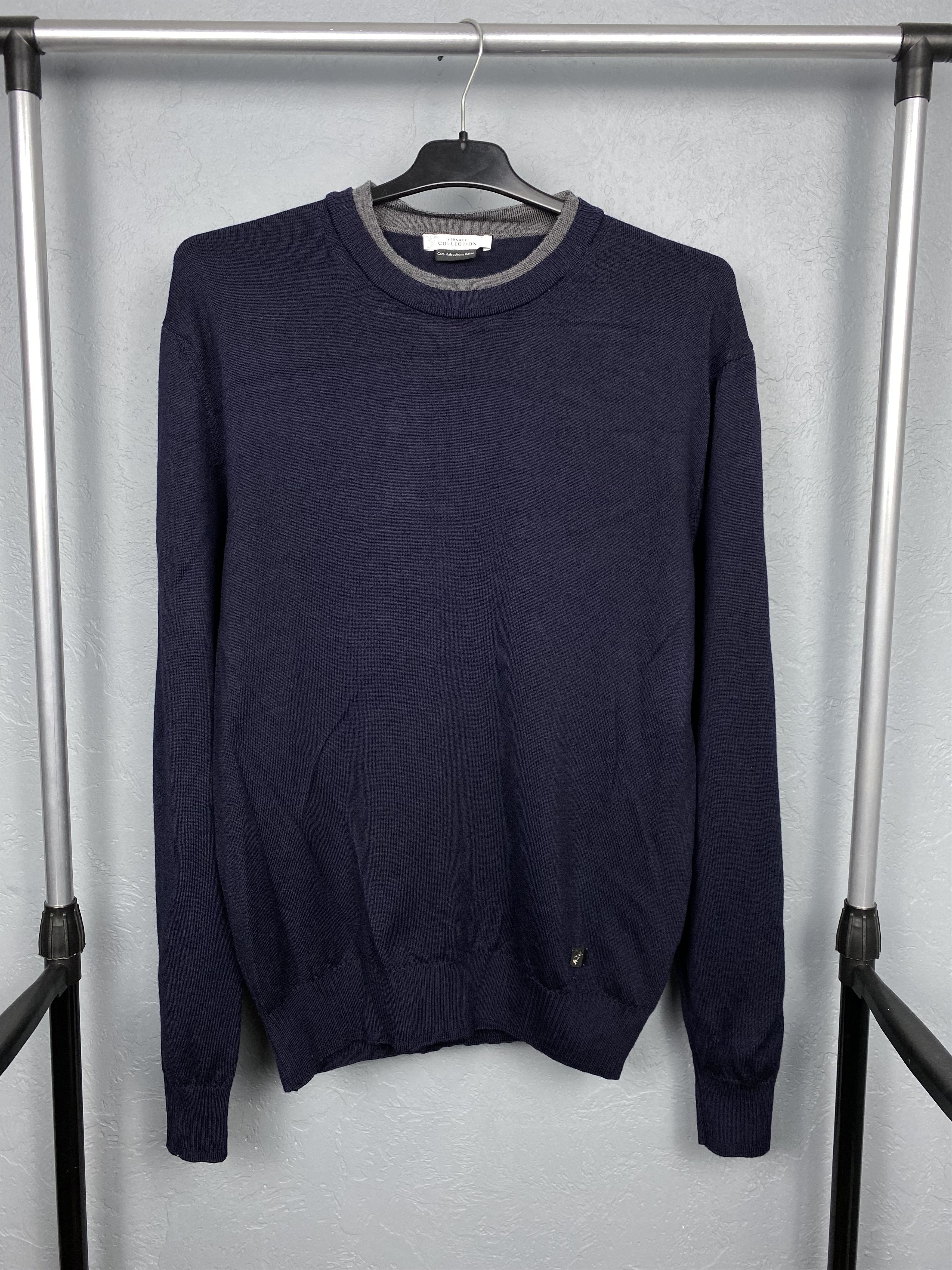 Versace Versace Collection Vintage Mens Wool Knit Sweater Size US XL / EU 56 / 4 - 1 Thumbnail