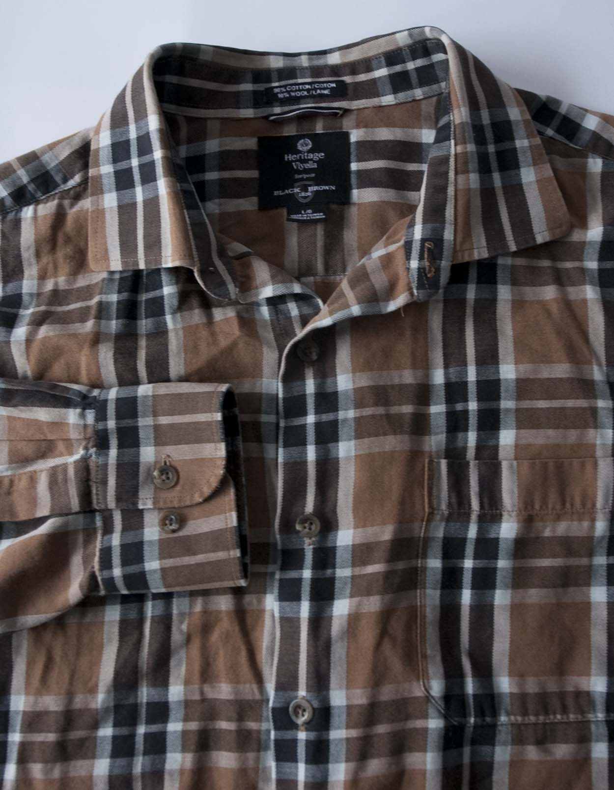 Viyella Viyella Shirt Plaid Brown Size L Size US L / EU 52-54 / 3 - 1 Thumbnail