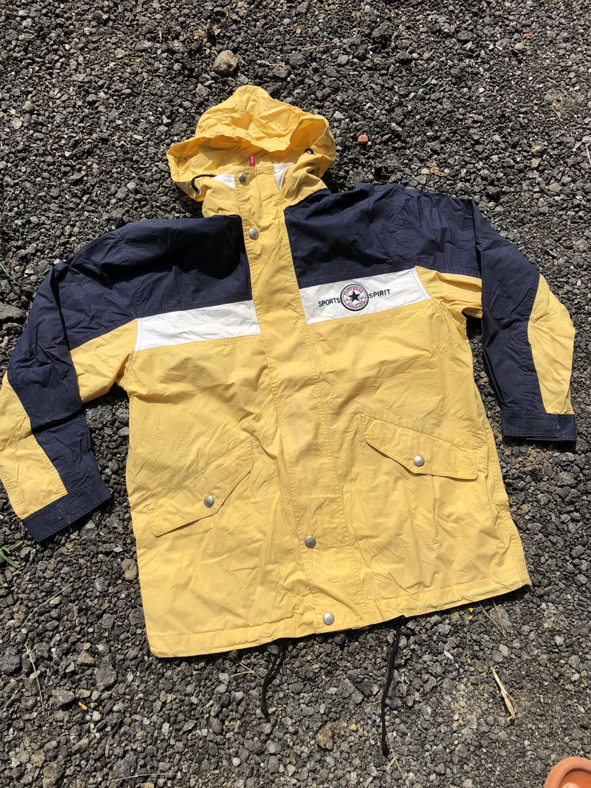 Vintage Converse Windbreaker Hoodie Zipper Up