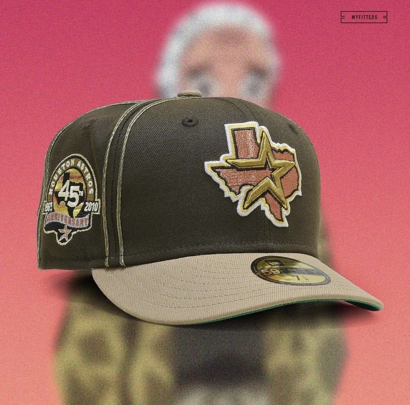 Hat Club Houston Astros New Era 5950 MyFitteds 7 1/2 Size ONE SIZE - 2 Thumbnail