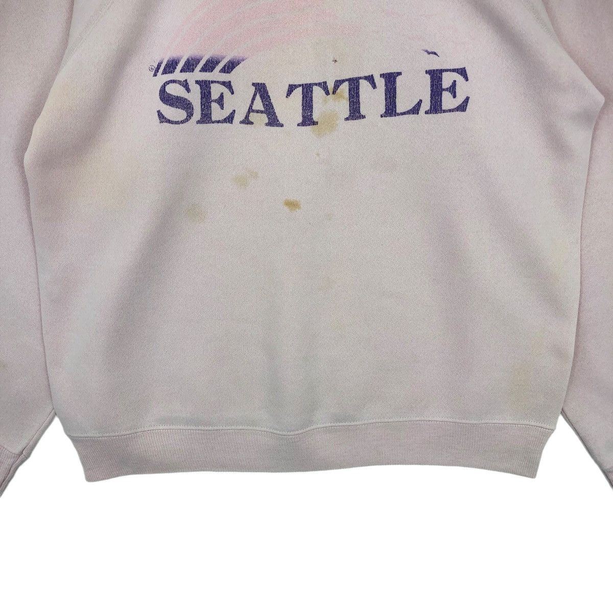 Hanes × Vintage Vtg 90’ HANES SEATTLE Sweatshirt Pullover Jumper Size US M / EU 48-50 / 2 - 7 Thumbnail