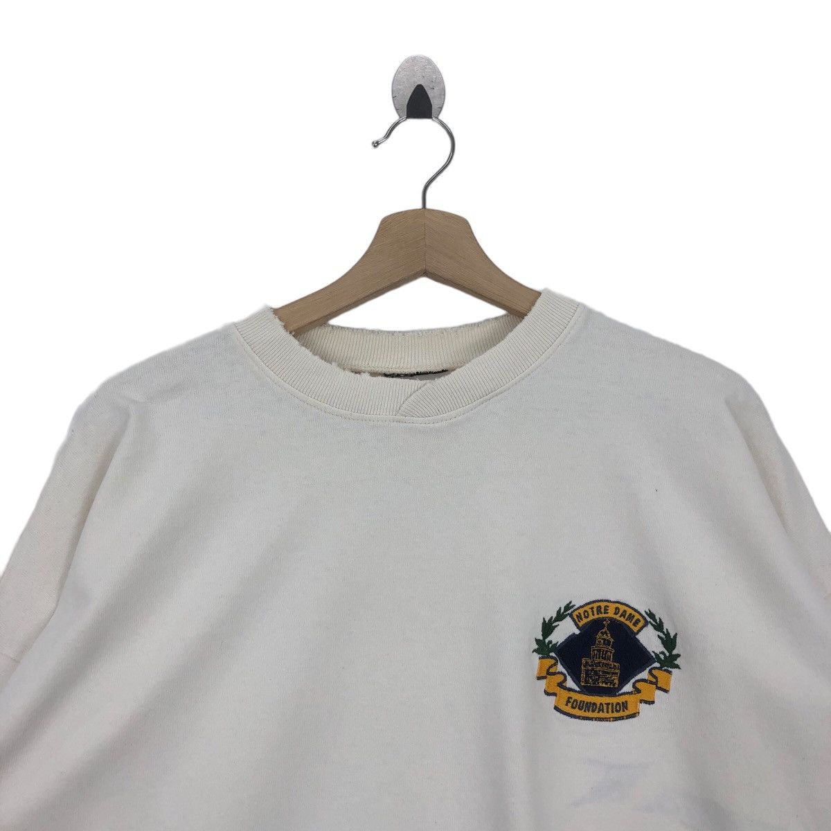 Vintage Vtg 90’ NOTRE DAME NFL Football Usa Pullover Sweatshirt Size US L / EU 52-54 / 3 - 4 Thumbnail