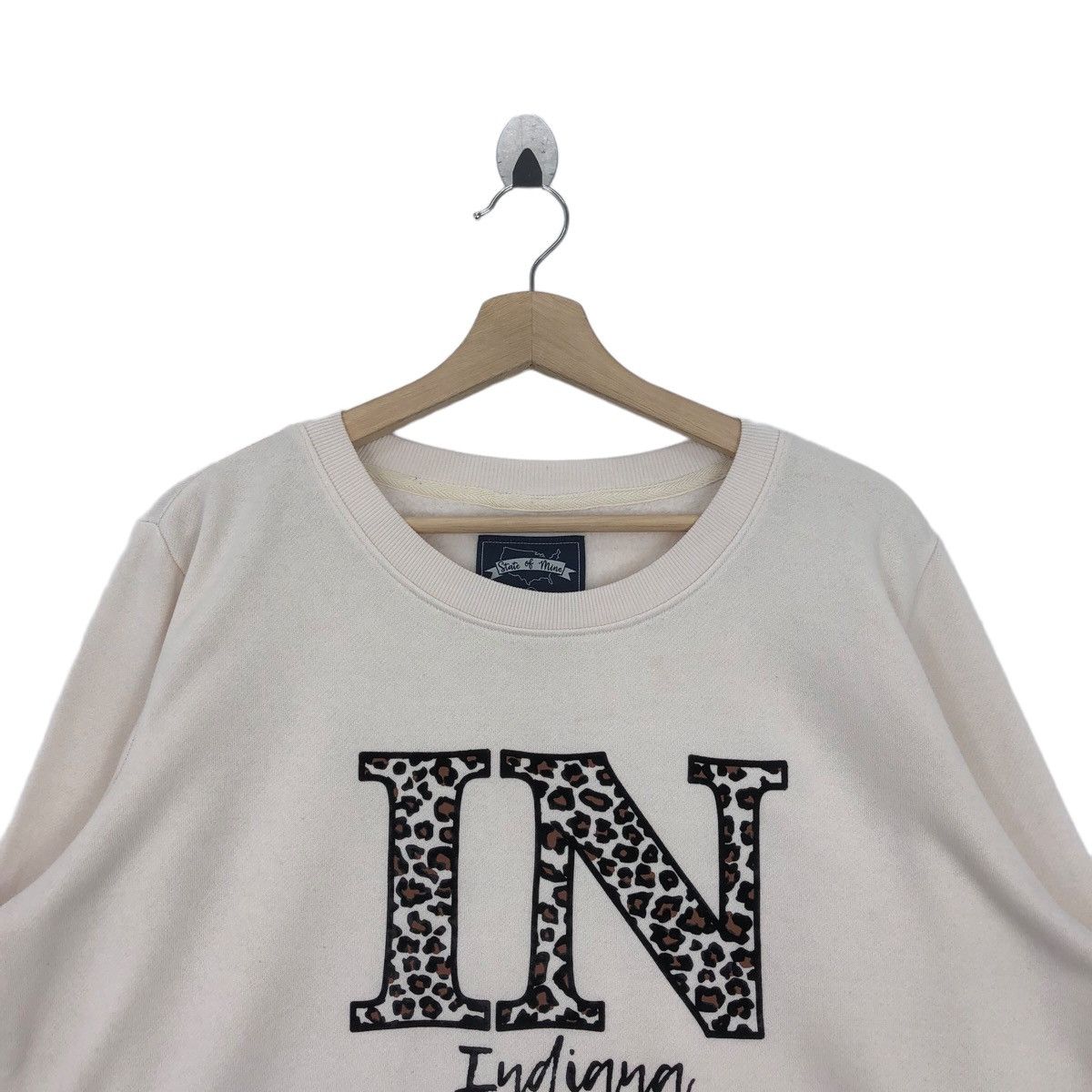 Vintage Vtg 90’ INDIANA Sweatshirt Pullover Jumper Sweater Size L / US 10 / IT 46 - 6 Thumbnail
