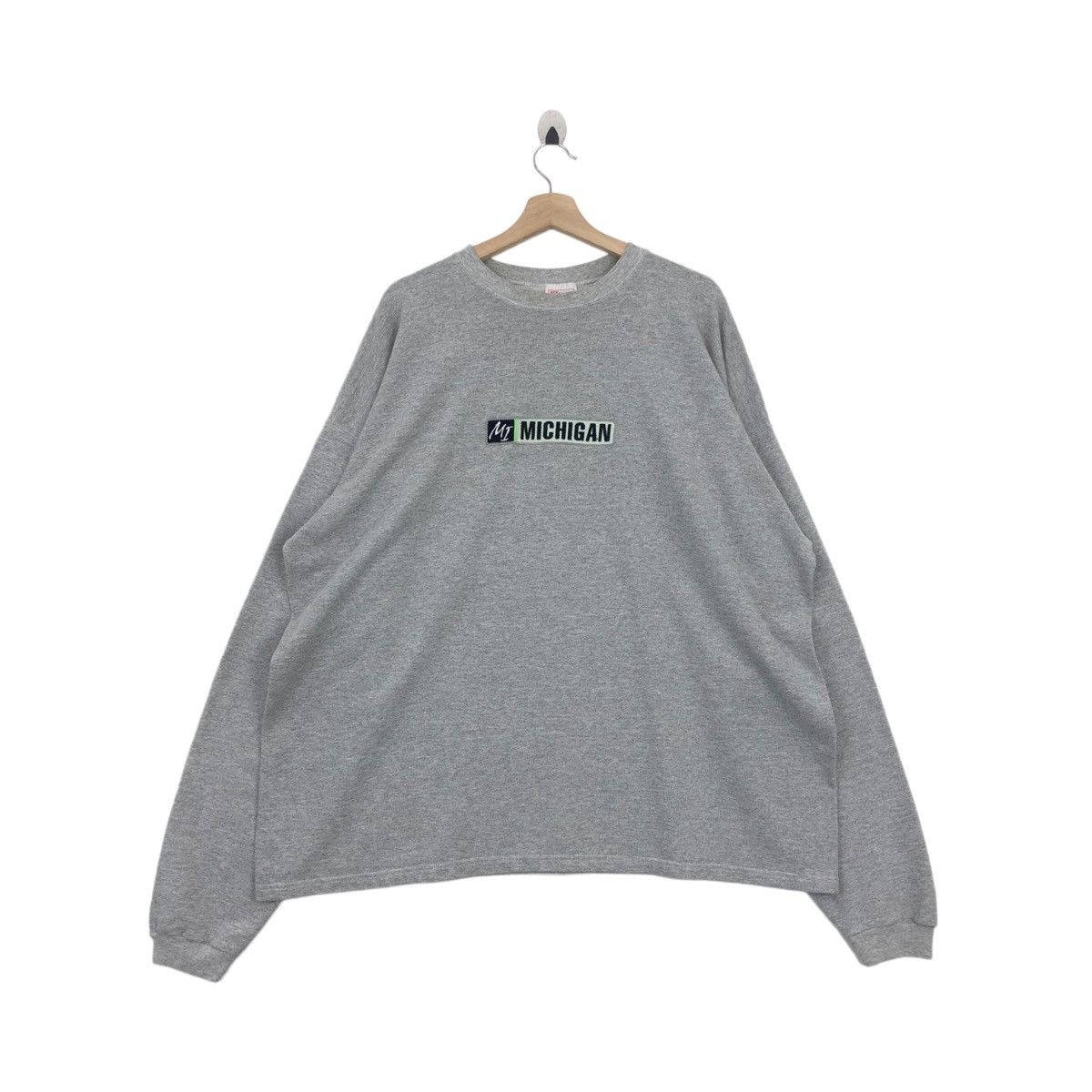 Hanes × Vintage Vtg 90’ UNIVERSITY OF MICHIGAN Sweatshirt Pullover Jumper Size US XXL / EU 58 / 5 - 1 Thumbnail