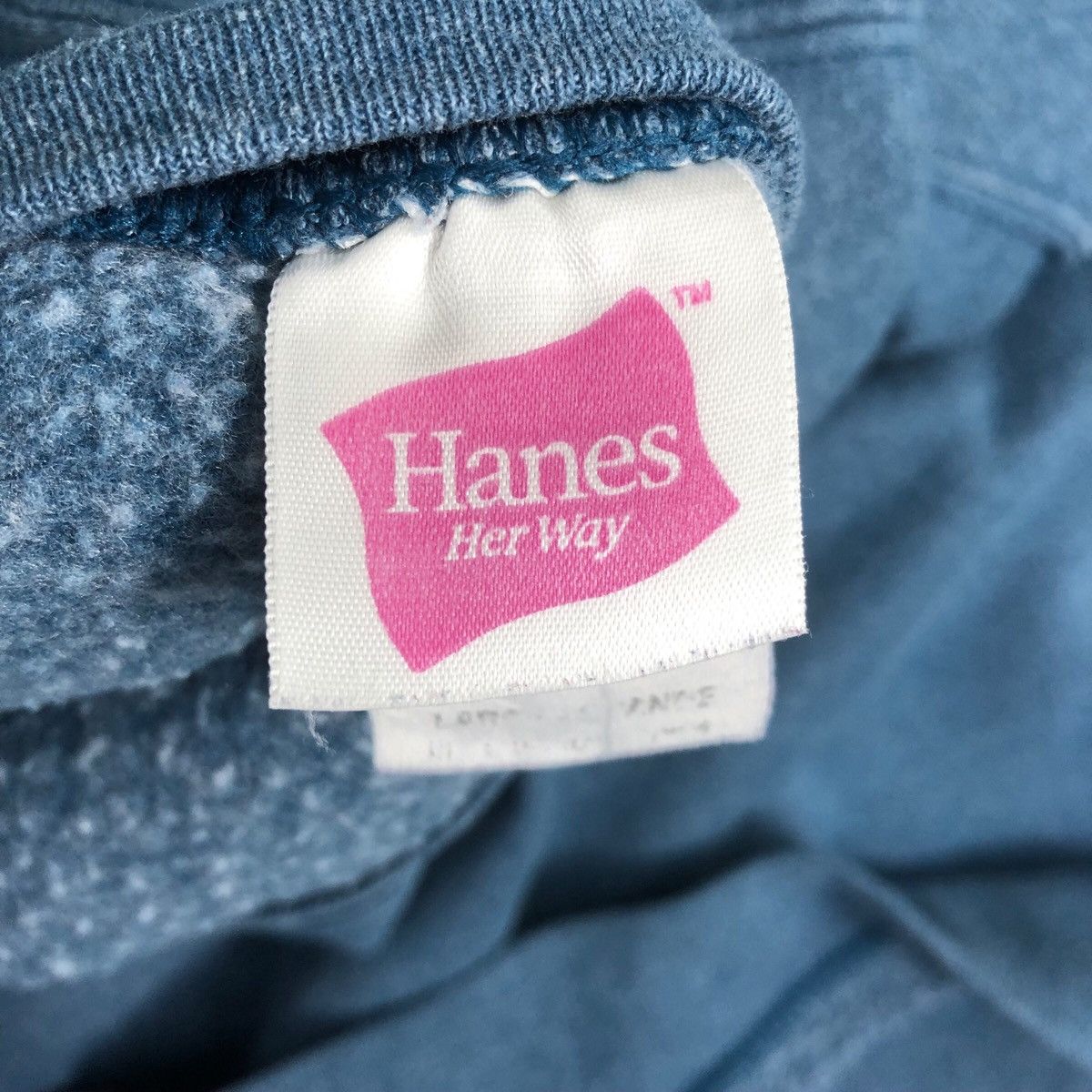 Hanes × Vintage Vtg 90’ HANES Plain Sweatshirt Pullover Jumper Size US L / EU 52-54 / 3 - 2 Thumbnail