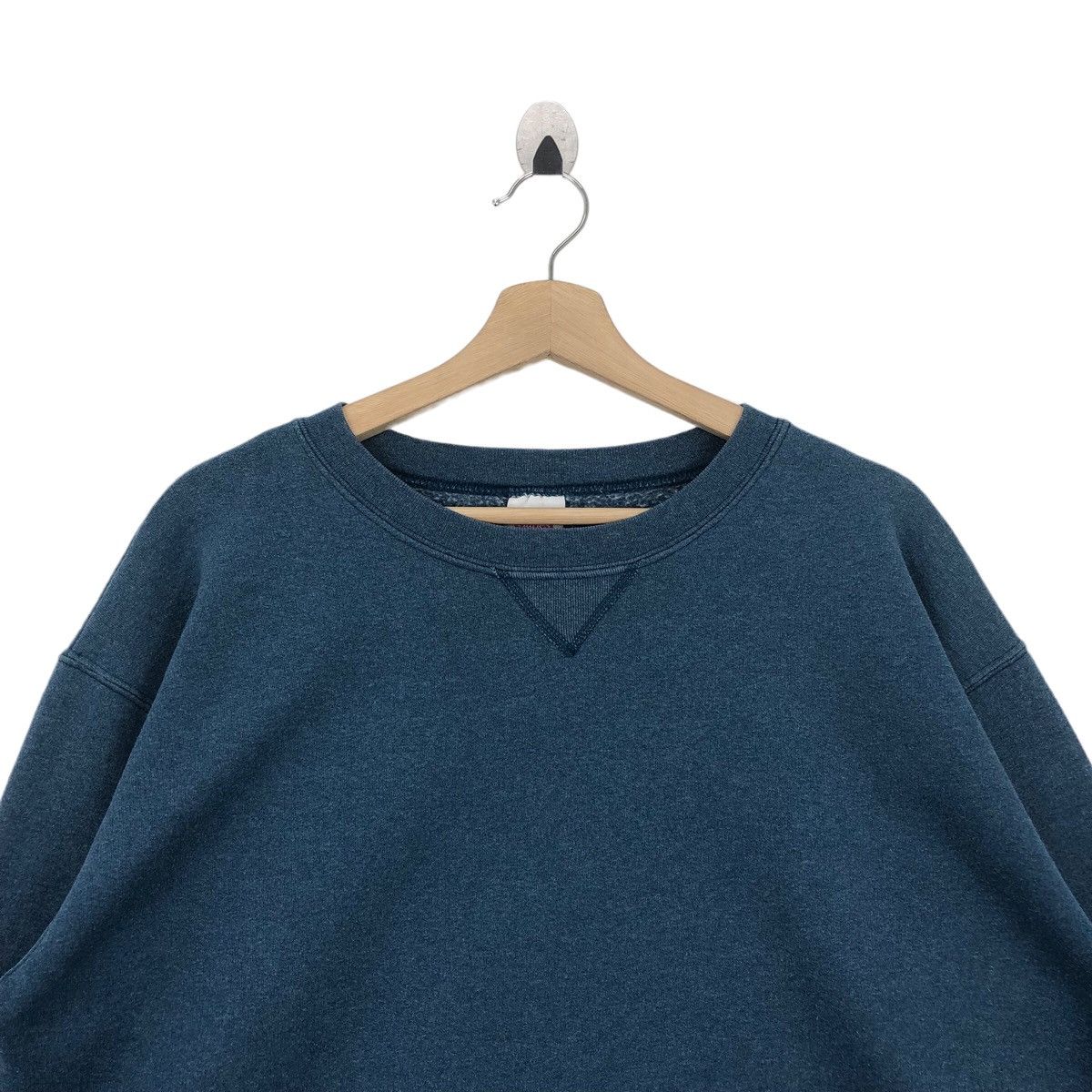 Hanes × Vintage Vtg 90’ HANES Plain Sweatshirt Pullover Jumper Size US L / EU 52-54 / 3 - 5 Thumbnail