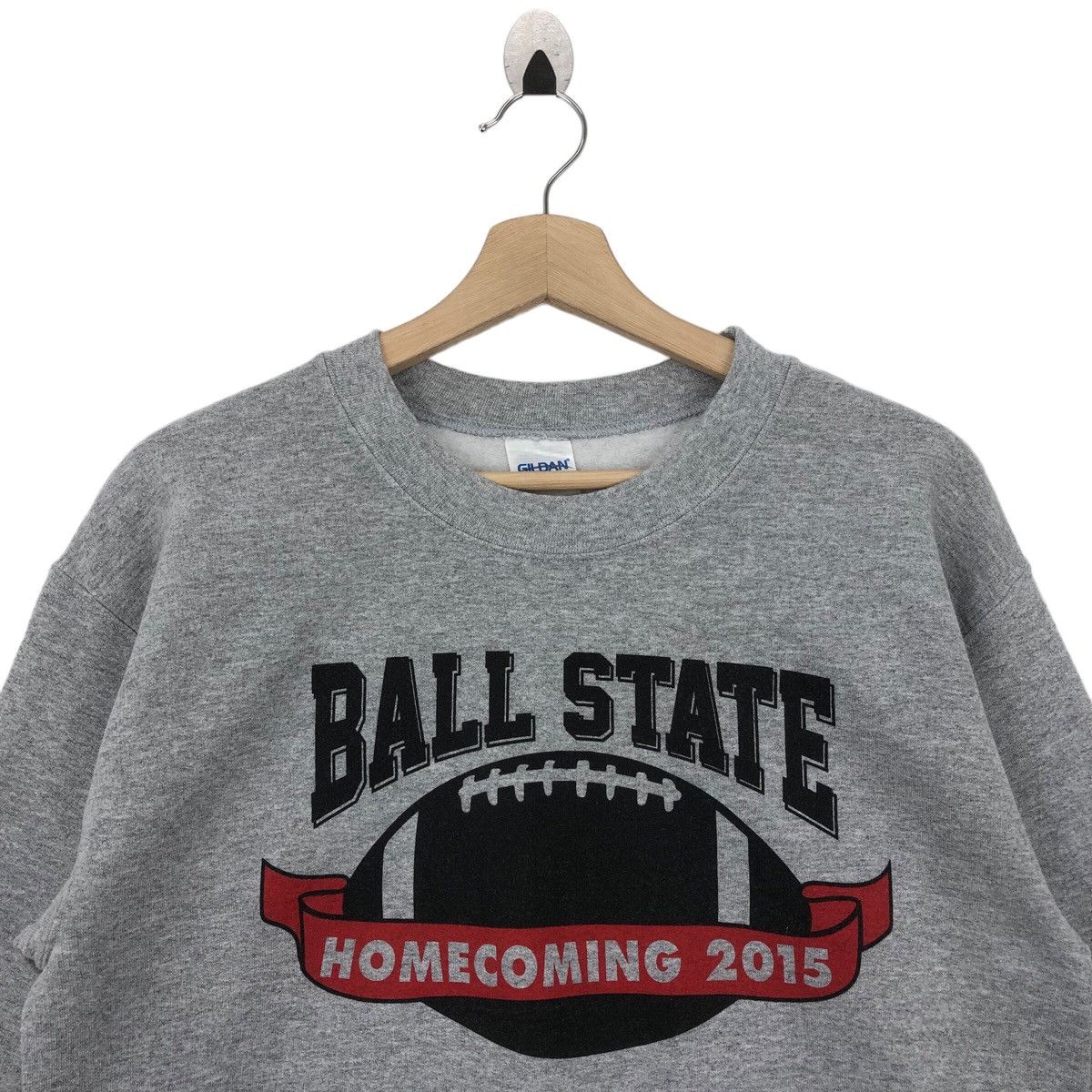 Gildan Rare BALL STATE FOOTBALL Sweatshirt Pullover Jumper Sweater Size US S / EU 44-46 / 1 - 8 Thumbnail