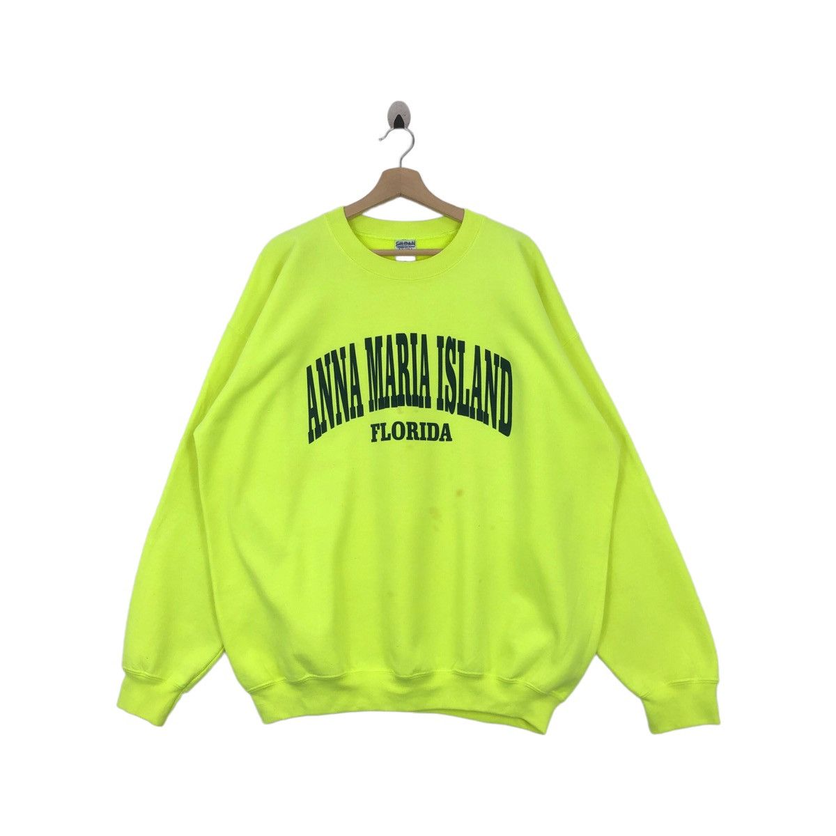 Gildan × Vintage Vtg 90’ ANNA MARIA ISLAND FLORIDA Sweatshirt Pullover Jumper Size US XL / EU 56 / 4 - 1 Thumbnail