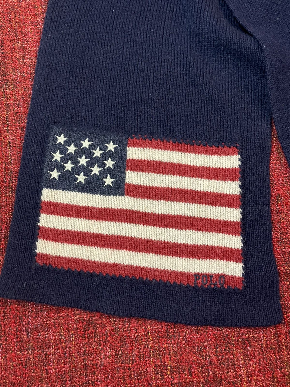 Polo Ralph Lauren × Ralph Lauren × Vintage Polo Ralph Lauren 1990s vintage USA 🇺🇸 scarf Size ONE SIZE - 3 Thumbnail