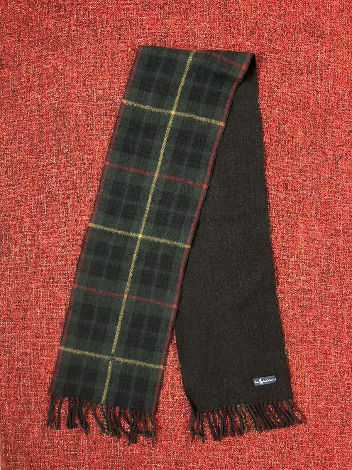 Polo Ralph Lauren × Ralph Lauren Polo Ralph Lauren vintage tartan wool scarf Size ONE SIZE - 1 Thumbnail