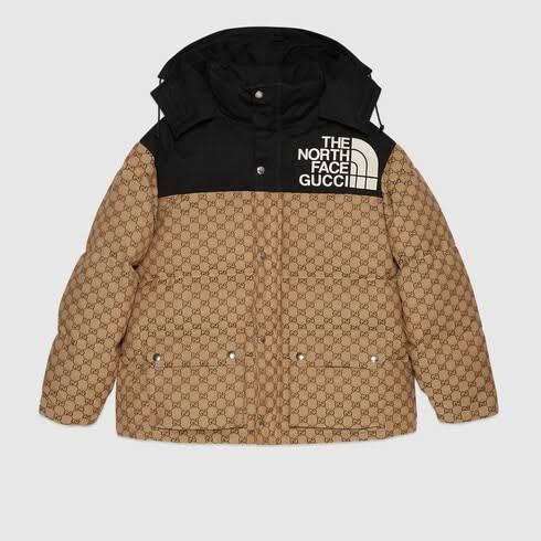 image of Gucci Padded Jacket in Beige, Men's (Size Small)