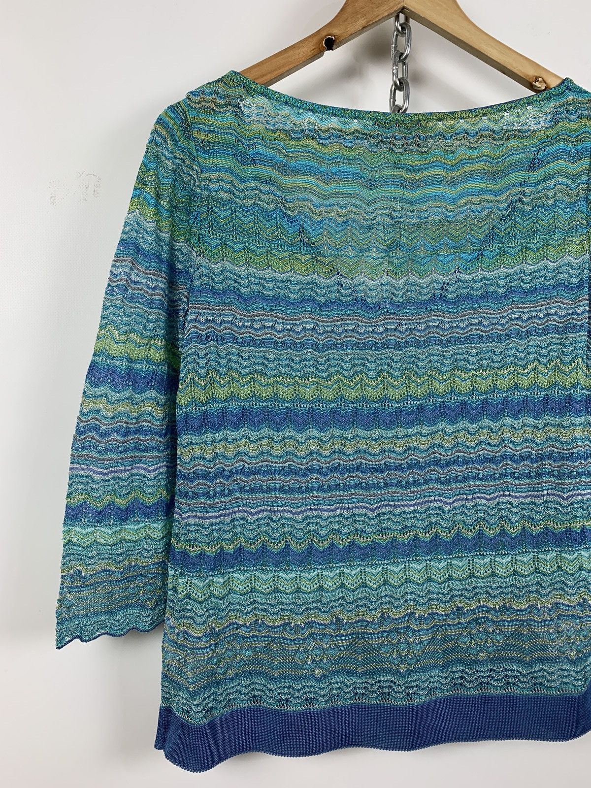 Missoni Women’s Missoni Knit V-Neck 3/4 Long Sleeve Jumper Size M / US 6-8 / IT 42-44 - 9 Thumbnail