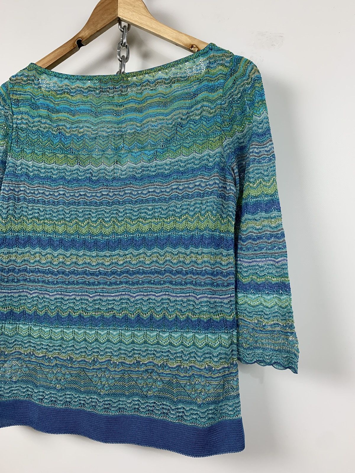 Missoni Women’s Missoni Knit V-Neck 3/4 Long Sleeve Jumper Size M / US 6-8 / IT 42-44 - 10 Thumbnail