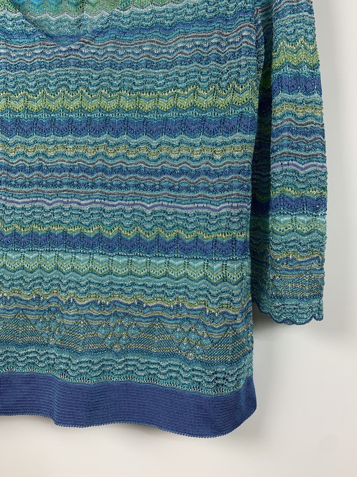 Missoni Women’s Missoni Knit V-Neck 3/4 Long Sleeve Jumper Size M / US 6-8 / IT 42-44 - 6 Thumbnail
