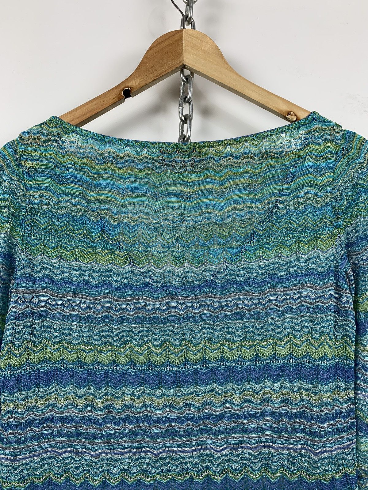 Missoni Women’s Missoni Knit V-Neck 3/4 Long Sleeve Jumper Size M / US 6-8 / IT 42-44 - 11 Thumbnail