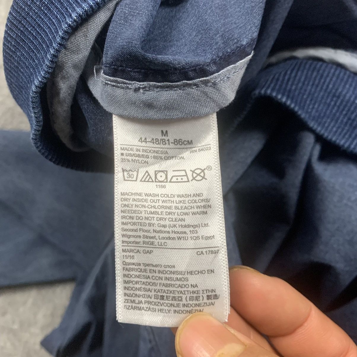 Gap × Vintage Vintage GAP Denim Light Zipper Jacket Size US M / EU 48-50 / 2 - 9 Thumbnail